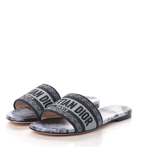 christian dior slides blue